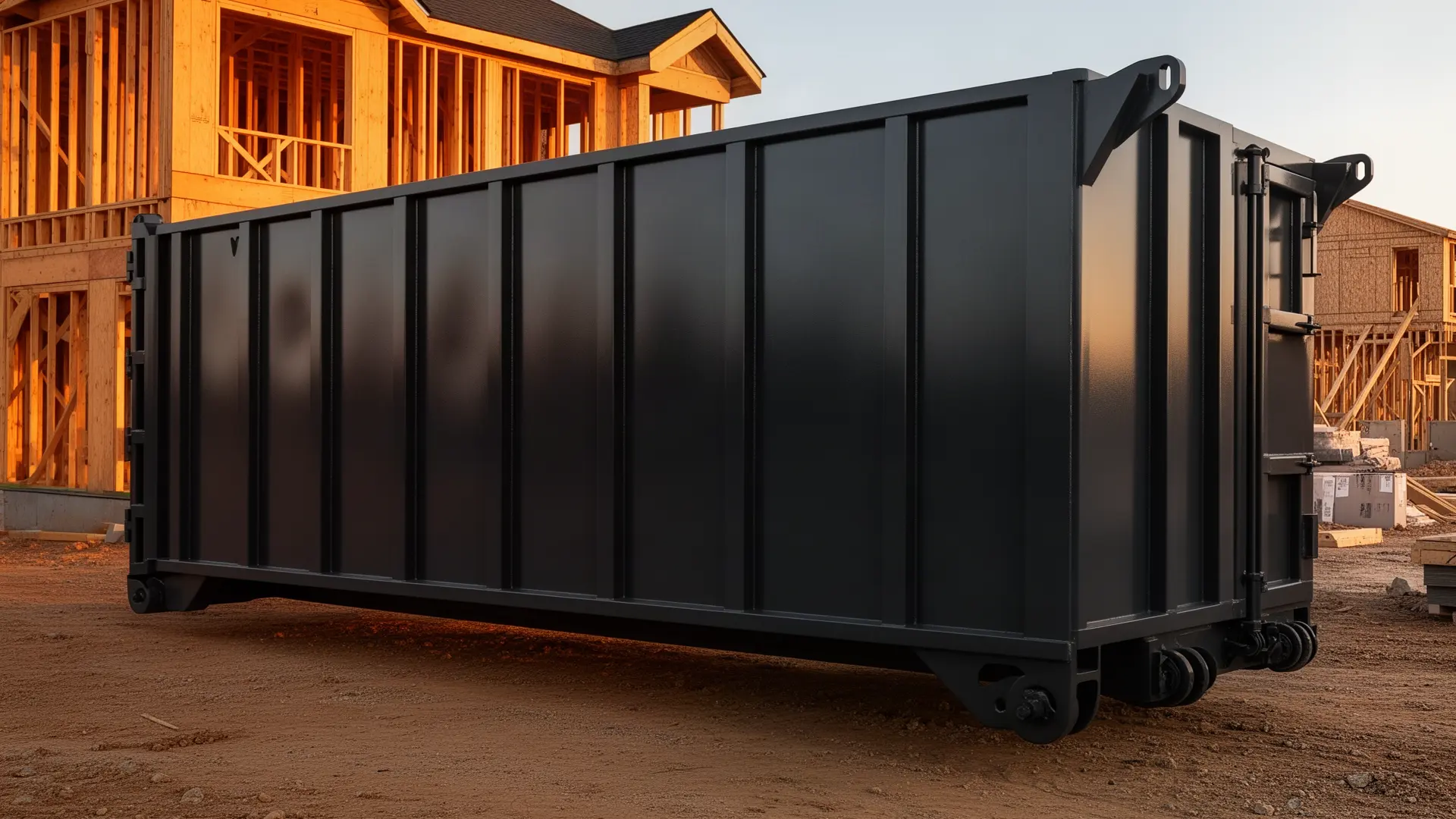 Roll-off dumpster from Lucky Lou's Dumpster Rental in Oklahoma City, OK